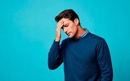 Мужчина держится за голову